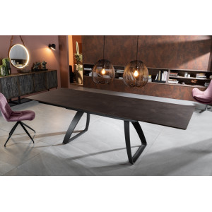 BARRET bővíthető design étkezőasztal - rozsda Bővíthető étkezőasztal