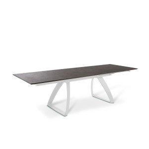 BARRET bővíthető design étkezőasztal - rozsda