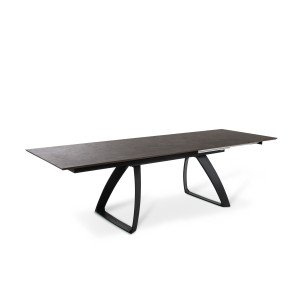 BARRET bővíthető design étkezőasztal - rozsda