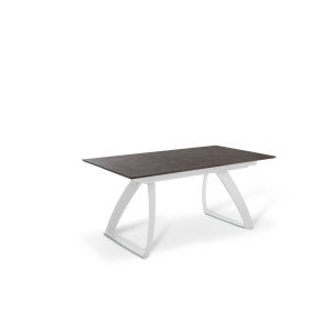 BARRET bővíthető design étkezőasztal - rozsda