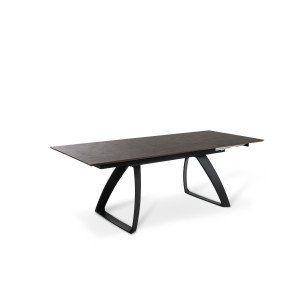BARRET bővíthető design étkezőasztal - rozsda