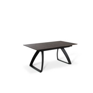 BARRET bővíthető design étkezőasztal - rozsda