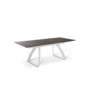 BARRET bővíthető design étkezőasztal - rozsda