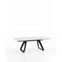 BARRET bővíthető design étkezőasztal - világos márvány