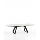 BARRET bővíthető design étkezőasztal - világos márvány