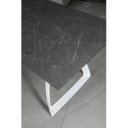 BARRET bővíthető design étkezőasztal - sötét márvány