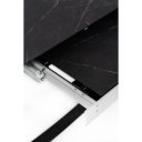 BARRET bővíthető design étkezőasztal - sötét márvány