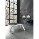 BARRET bővíthető design étkezőasztal - sötét márvány