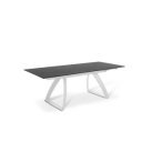 BARRET bővíthető design étkezőasztal - sötét márvány