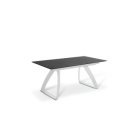 BARRET bővíthető design étkezőasztal - sötét márvány