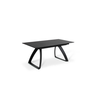 BARRET bővíthető design étkezőasztal - sötét márvány