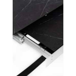 BARRET bővíthető design étkezőasztal - sötét márvány