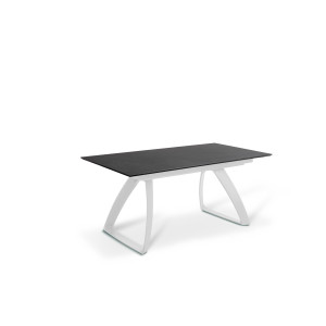 BARRET bővíthető design étkezőasztal - sötét márvány