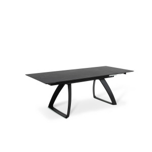 BARRET bővíthető design étkezőasztal - sötét márvány