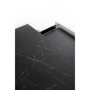 BARRET bővíthető design étkezőasztal - sötét márvány
