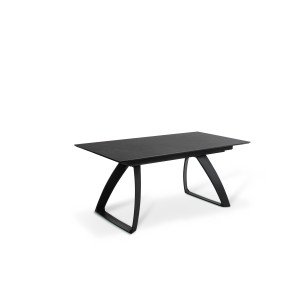 BARRET bővíthető design étkezőasztal - sötét márvány