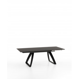 BARRET bővíthető design étkezőasztal - szürke