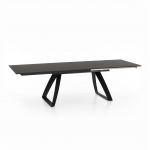 BARRET bővíthető design étkezőasztal - szürke