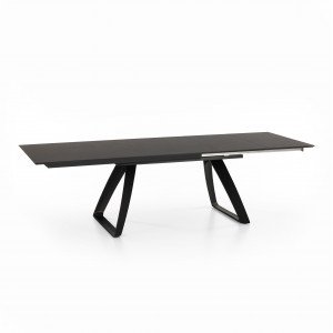 BARRET bővíthető design étkezőasztal - szürke