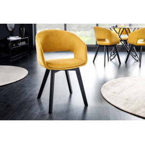 NORDIC STAR design szék - sárga INVICTA