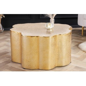 SECTION design fém dohányzóasztal - arany Fém