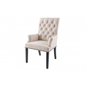 CASTLE DELUXE elegáns karfás prémium szék - beige