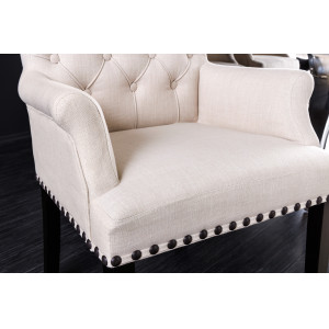 CASTLE DELUXE elegáns karfás prémium szék - beige