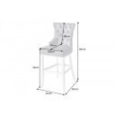 LION exkluzív bárszék - szürke