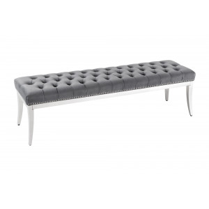 MODERN BAROCK luxus ülőpad - szürke - 165cm