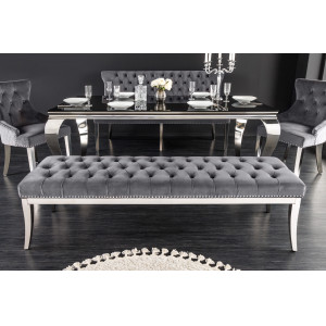 MODERN BAROCK luxus ülőpad - szürke - 165cm