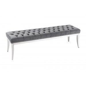 MODERN BAROCK luxus ülőpad - szürke - 165cm