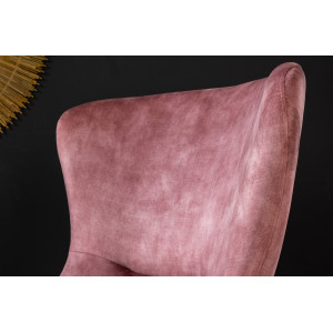 SWING design bársony hintaszék - mályva