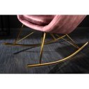 SWING design bársony hintaszék - mályva