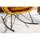 SWING design bársony hintaszék - okker