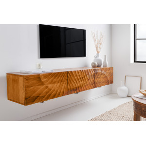 ELIXYR design mangófa fali TV-szekrény - 160cm - barna INVICTA