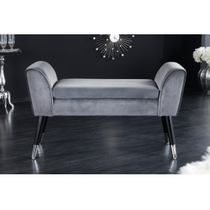 SCARLETT design bársony ülőpad - szürke INVICTA