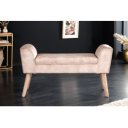 SCARLETT design bársony ülőpad - beige