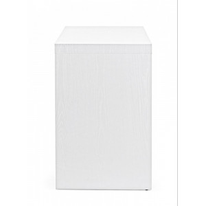 LOMANTE modern üveg íróasztal - fehér