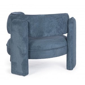 TAISHA design fotel - szürke/kék/beige