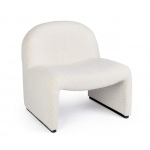 BASSILLA design boucle fotel - beige/szürke