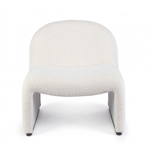 BASSILLA design boucle fotel - beige/szürke