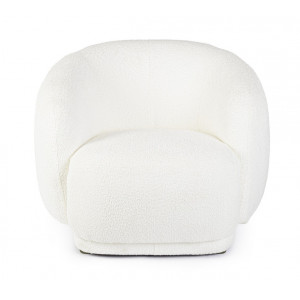 TECLA design boucle fotel - fehér/beige