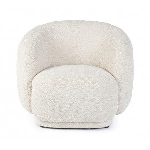 TECLA design boucle fotel - fehér/beige