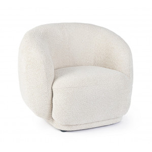 TECLA design boucle fotel - fehér/beige