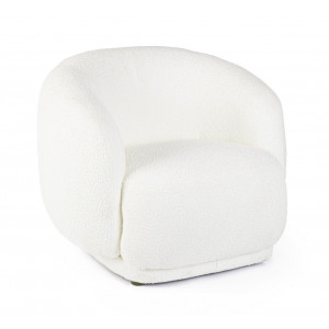 TECLA design boucle fotel - fehér/beige