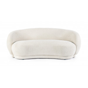 TECLA design boucle kanapé - fehér/beige - 190cm