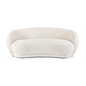 TECLA design boucle kanapé - fehér/beige - 190cm