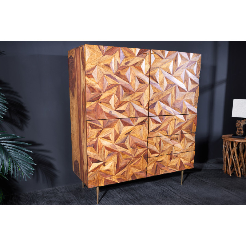 ALBEROBELLO modern rózsafa szekrény - 135cm