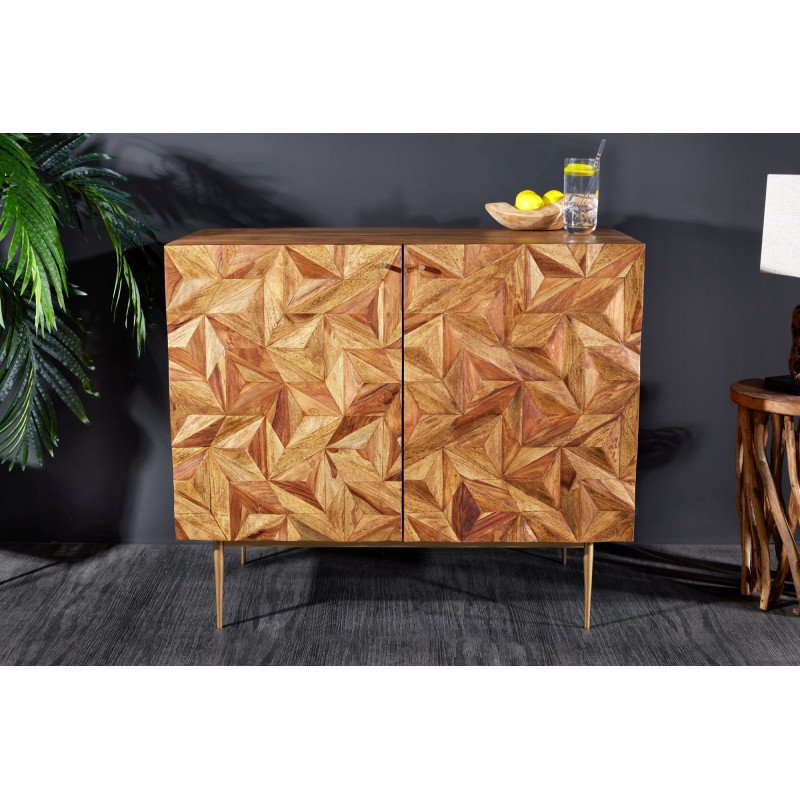 ALBEROBELLO modern rózsafa bárszekrény - 90cm