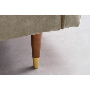 COUTURE design kanapé - 195cm - beige